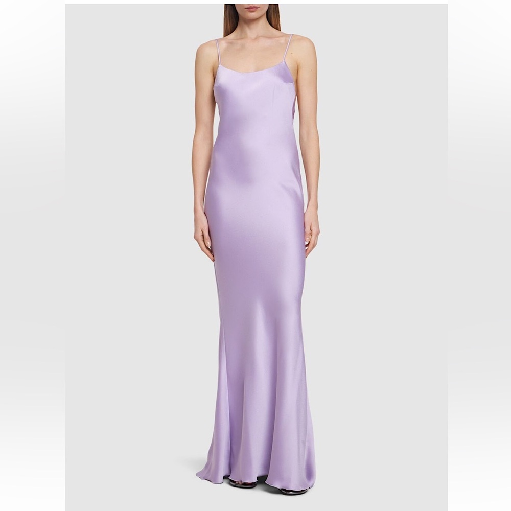 The Andamane Ninfea Satin Maxi Slip Dress